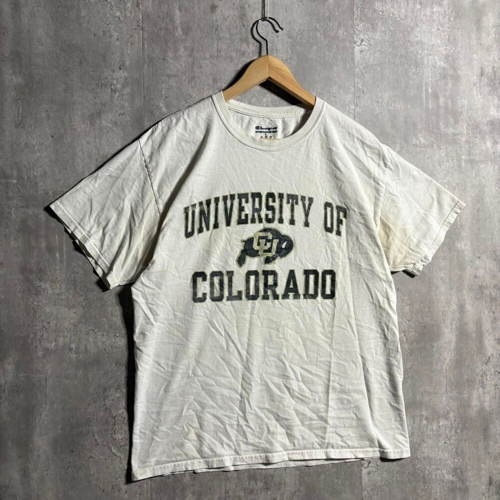 Champion Men's White and Cream T-shirt